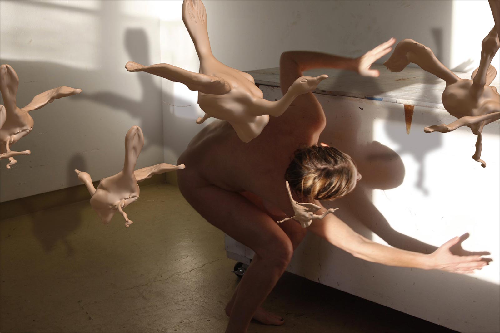 Eva-davidova-Playing-with-Flesh-colored-Geese
